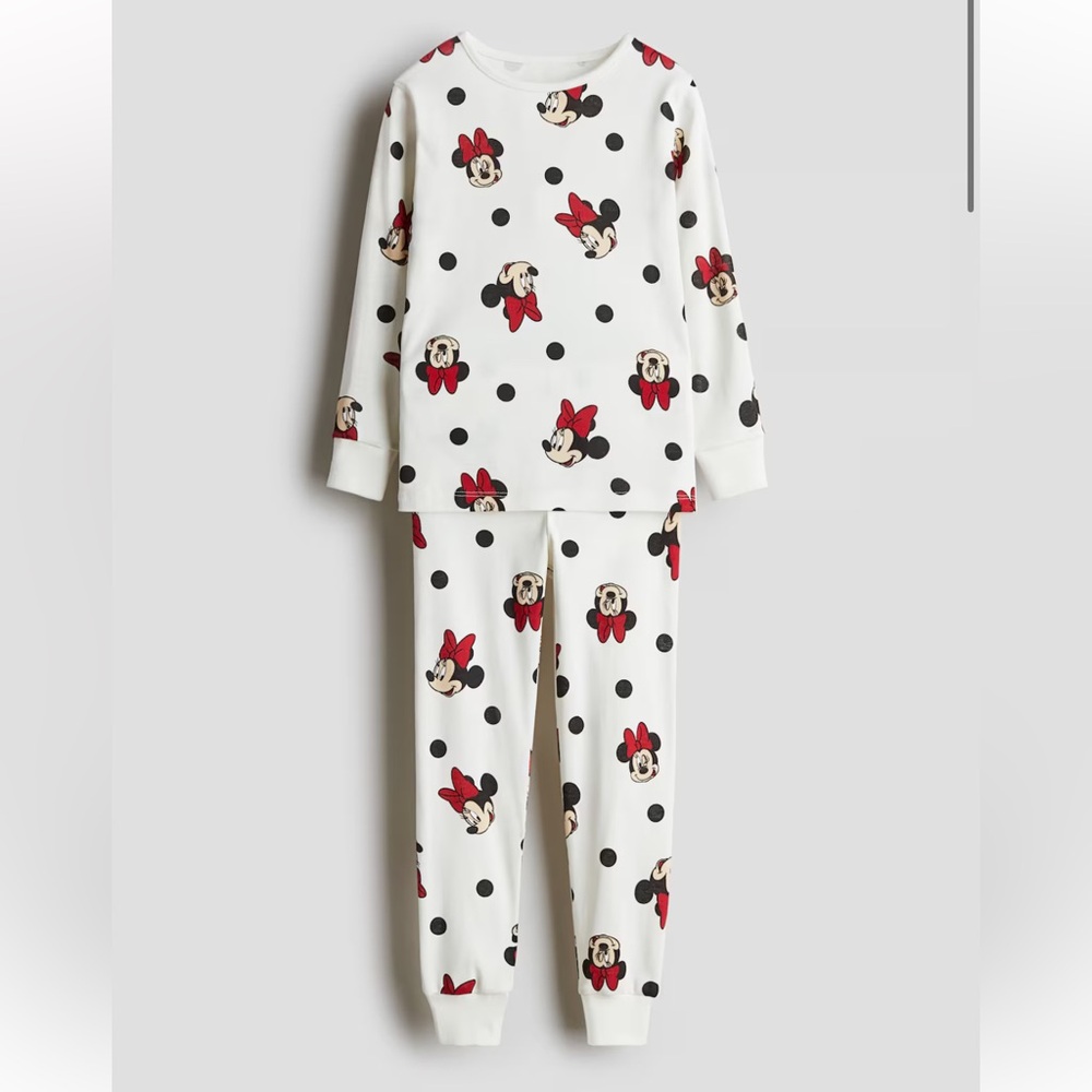 H&M Snug Fit Cotton Jersey Pajamas ft. Minnie Mouse